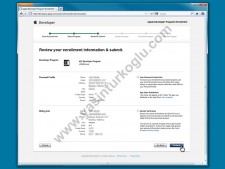 apple developer hesabı açmak (adım 12)